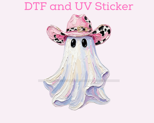 Ghost Western Halloween DTF TRANSFER