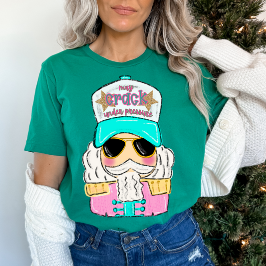 May Crack Under Pressure Trucker Hat Nutcracker Christmas DTF TRANSFER or UV DTF STICKER