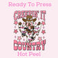 Creepin' It Country DTF TRANSFER or UV DTF STICKER