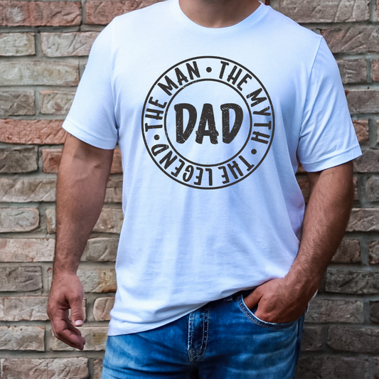 Dad The Legend Father's Day DTF TRANSFER or UV DTF STICKER