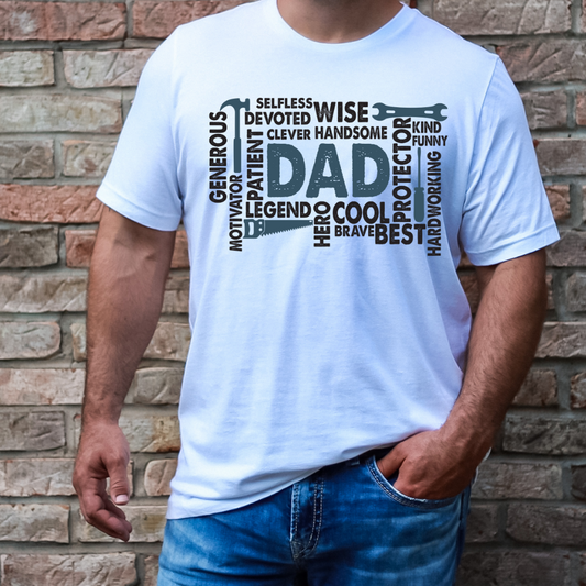 Dad Collage Father's Day DTF TRANSFER or UV DTF STICKER