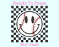 Smiling Baseball DTF TRANSFER or UV DTF STICKER