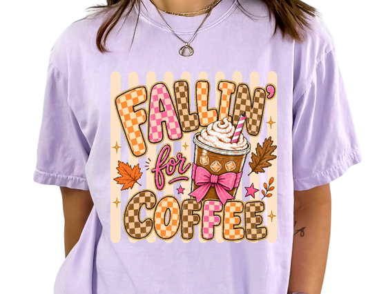 Fallin For Coffee Fall DTF TRANSFER