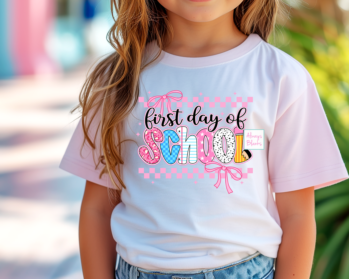 First Day Of School Girl DTF TRANSFER or UV Sticker 