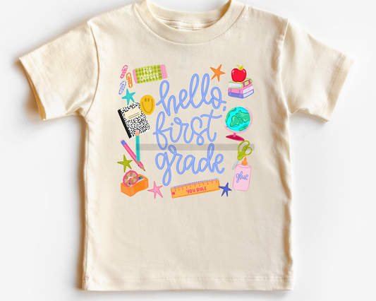 All Grades Girl School Supplies DTF TRANSFER
