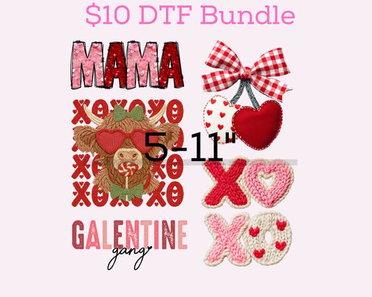 $10 Valentines Bundle #4 DTF Transfer