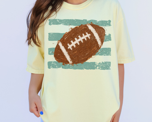 Football Green Stripes DTF Transfer