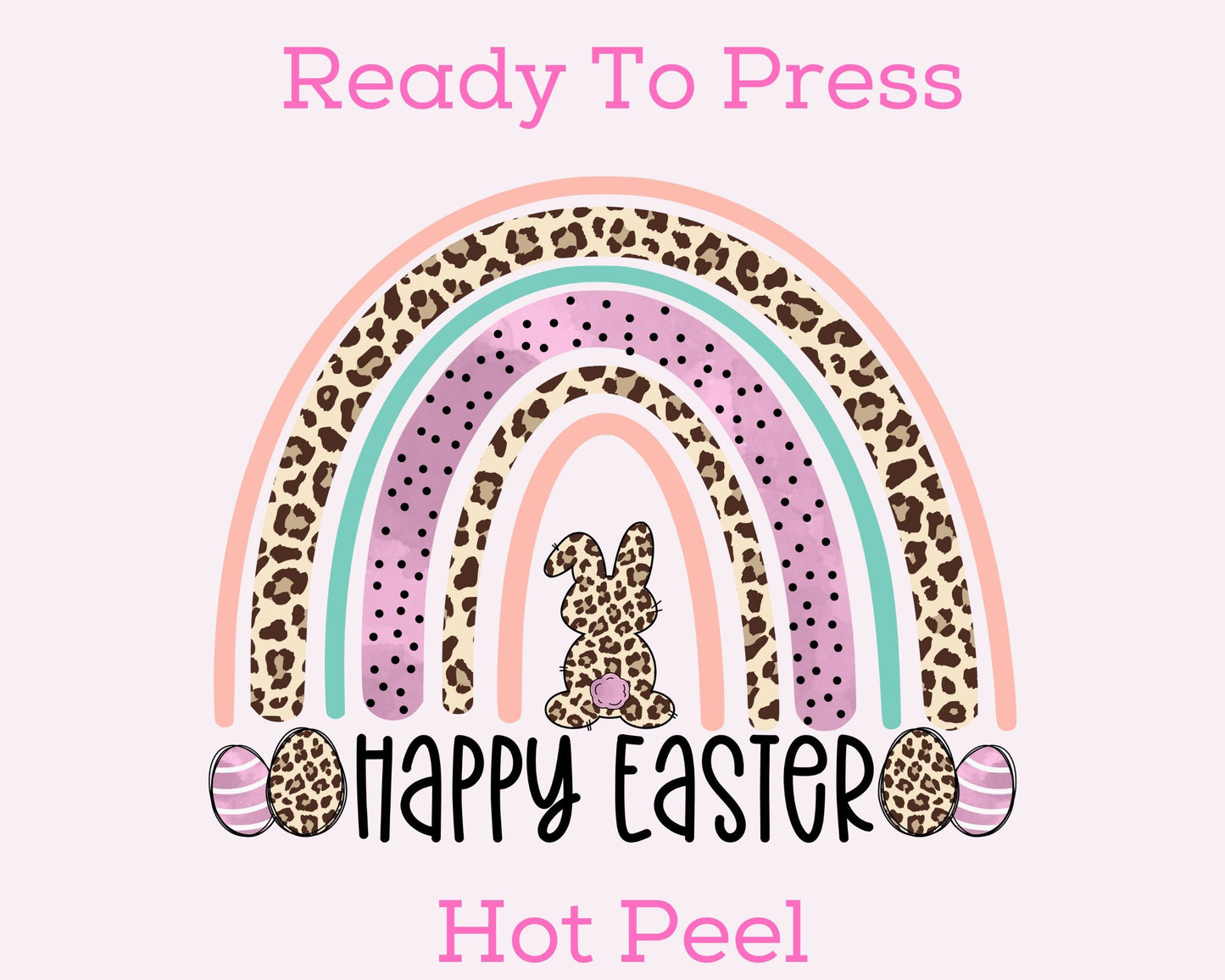 Happy Easter Rainbow Easter DTF TRANSFER