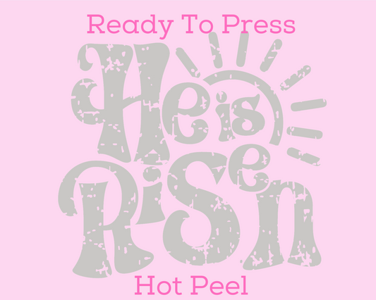 He Is Risen Easter DTF TRANSFER or UV DTF STICKER or UV DTF STICKER