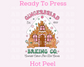 Gingerbread Baking Co. Christmas DTF TRANSFER  or UV DTF STICKER
