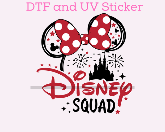 Magical Squad Girl Mouse DTF TRANSFER UV DTF STICKER