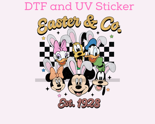 Magical Friends Easter and Co DTF TRANSFER or UV DTF STICKER