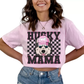 Husky Mama (Black) Faux Sequins Faux Embroidery Mom DTF TRANSFER or UV DTF STICKER DECAL