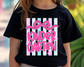 Kindergarten Stripes Bow TRANSFER or UV DTF STICKER