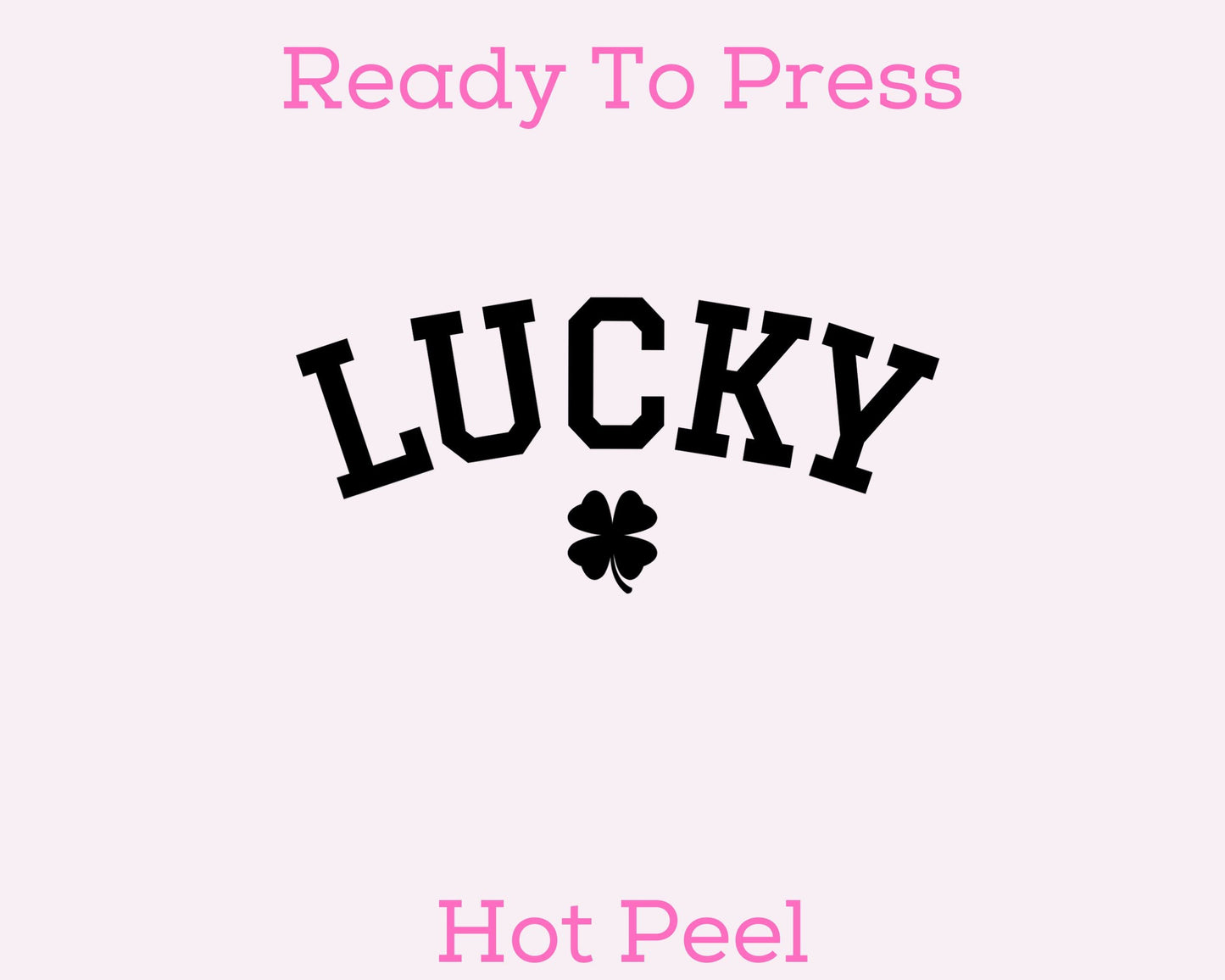 Lucky (Black) St. Patrick's Day DTF TRANSFER or UV DTF STICKER
