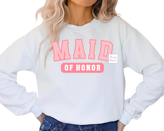 Maid Of Honor Bridesmaid DTF TRANSFER or UV DTF STICKER DECAL