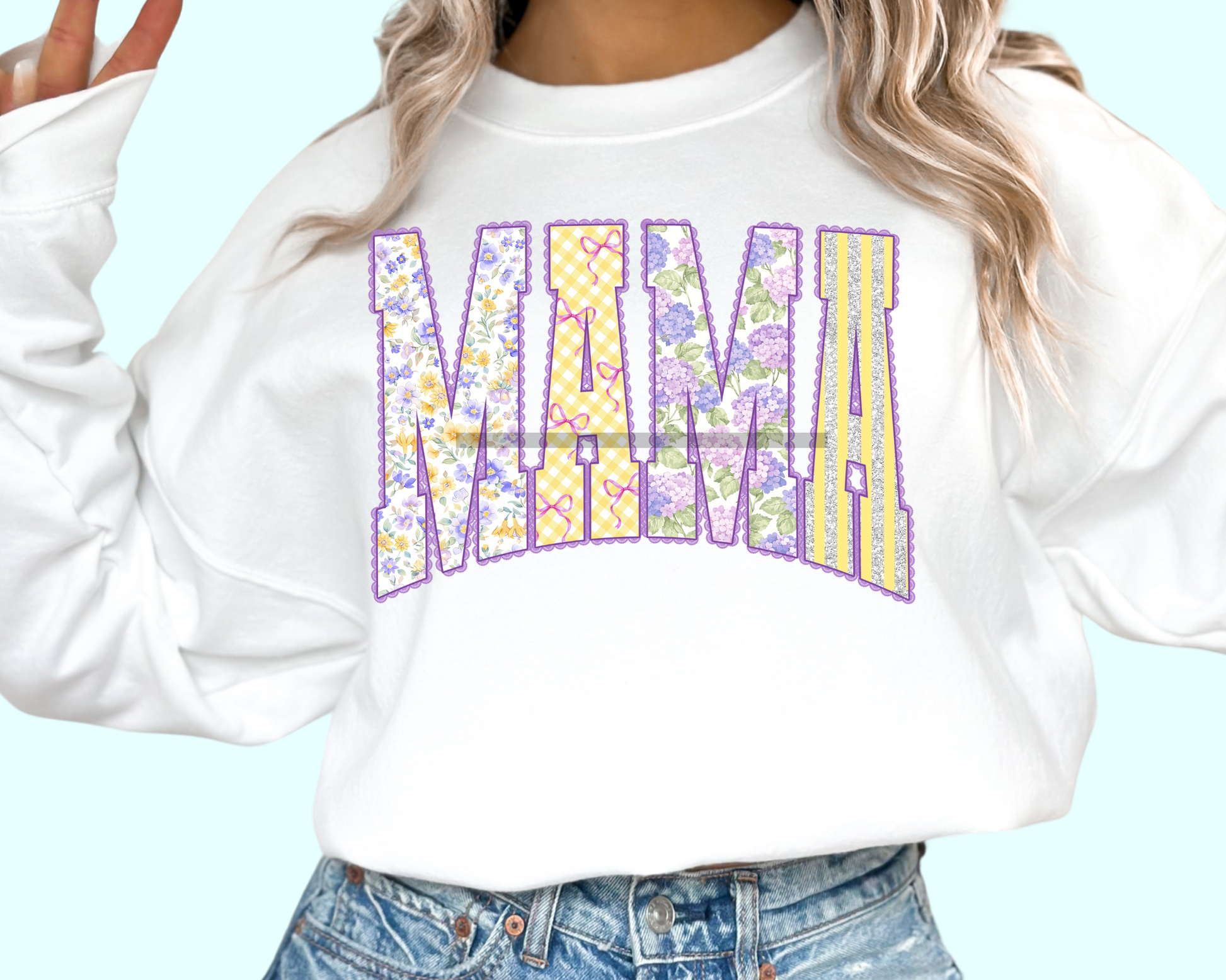 Mama Foral DTF TRANSFER or UV DTF STICKER DECAL