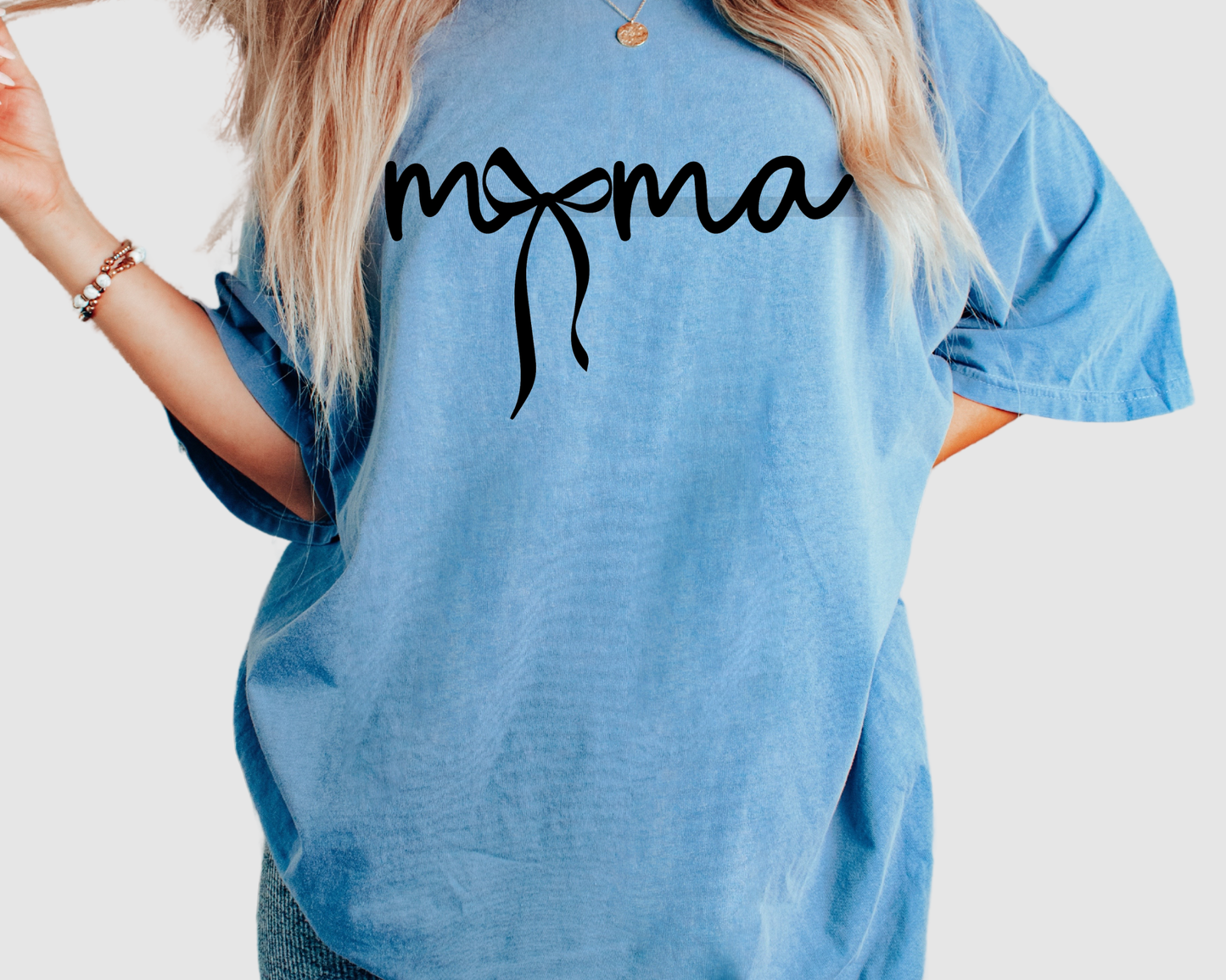 Mama Black Bow Coquette DTF TRANSFER or UV DTF STICKER DECAL