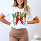 Coquette Bow Holiday Mama Christmas DTF TRANSFER or UV DTF STICKER DECAL
