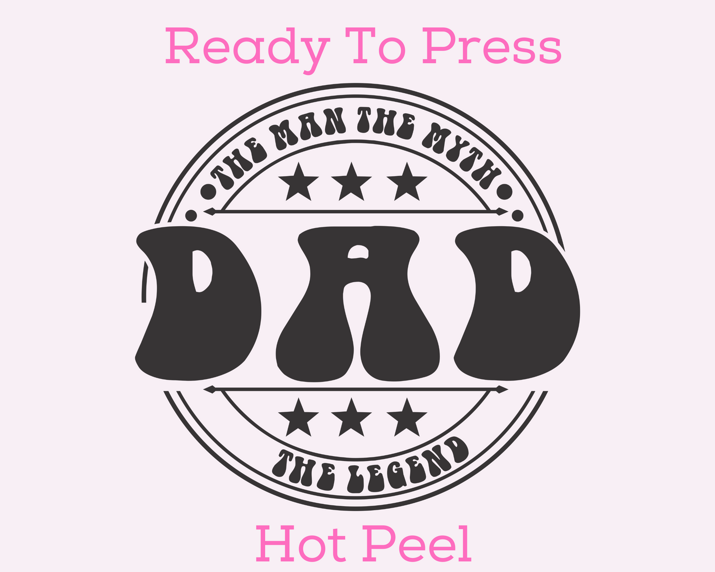 Retro Dad Legend Father's Day DTF TRANSFER or UV DTF STICKER