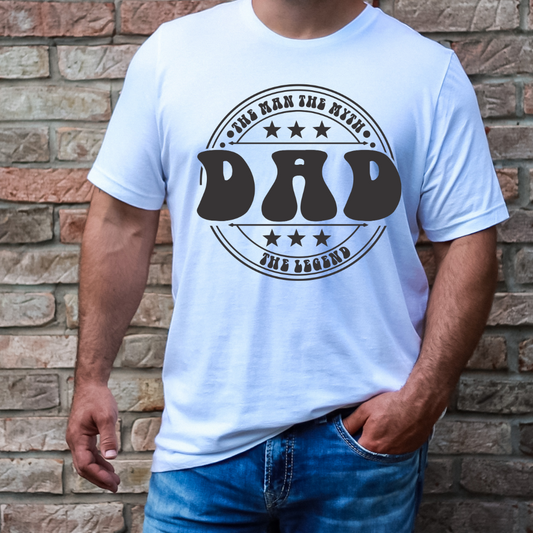 Retro Dad Legend Father's Day DTF TRANSFER or UV DTF STICKER