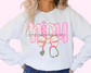 NICU Coquette Bow Floral Nurse DTF TRANSFER or UV DTF STICKER DECAL