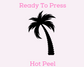 Palm Tree Summer DTF TRANSFER or UV DTF STICKER
