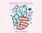 Patriotic Peace DTF TRANSFER or UV DTF STICKER