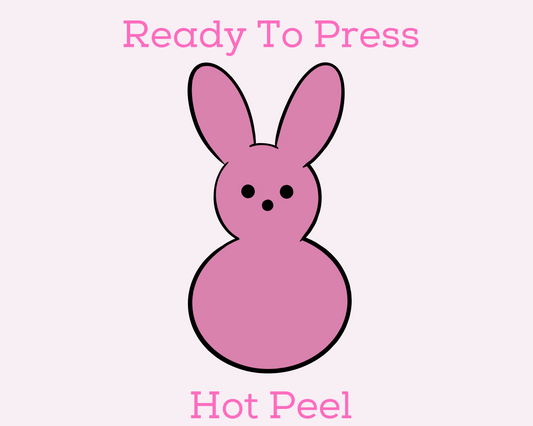 Pink Peep Easter DTF TRANSFER or UV DTF STICKER or UV DTF STICKER