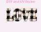 Faux Yarn Love Plaid Valentine's Day DTF TRANSFER or UV DTF STICKER