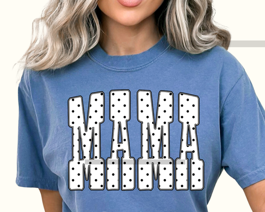 Mama Polka Dot DTF TRANSFER or UV DTF STICKER DECAL