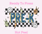 Checkered Pre-K DTF TRANSFER or UV DTF STICKER