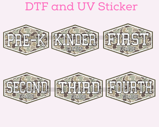 All Grades Boy Camo School DTF TRANSFER