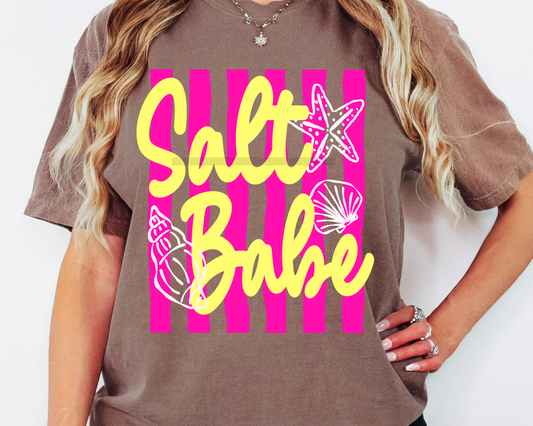 Salt Babe Stripes DTF TRANSFER or UV DTF STICKER