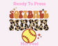 Leopard Print Softball Mama DTF TRANSFER or UV DTF STICKER DECAL or UV DTF STICKER DECAL