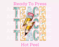 Faux Embroidery Pencil Bolt Teacher DTF TRANSFER or UV DTF STICKER DECAL