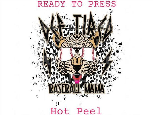 Def Tired Baseball Mama (Distressed) DTF TRANSFER