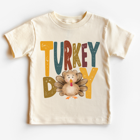 Turkey Day (Distressed) Thanksgiving DTF TRANSFER or UV DTF STICKER