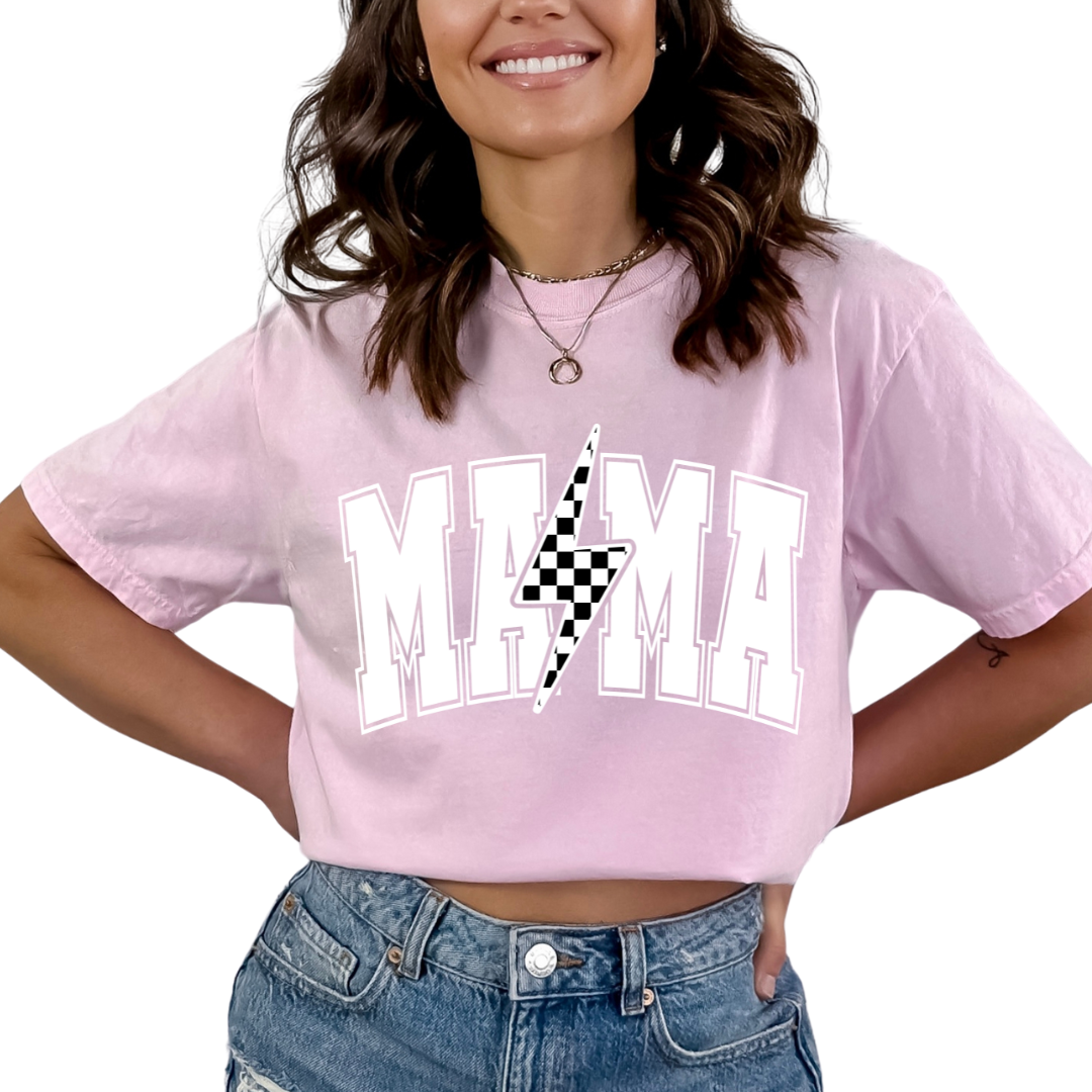 Varsity Mama (White) Mom DTF TRANSFER or UV DTF STICKER DECAL