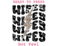 Wifey Lightning (Leopard) DTF TRANSFER or UV DTF STICKER DECAL